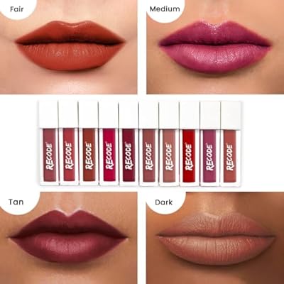 Recode Silky Matte Mini Liquid Lipsticks - 12.50 Ml (1.25ml X 10)