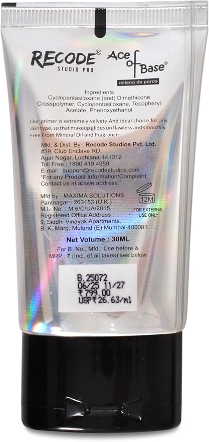 Recode Ace of Base Mattifying Primer (30ml)