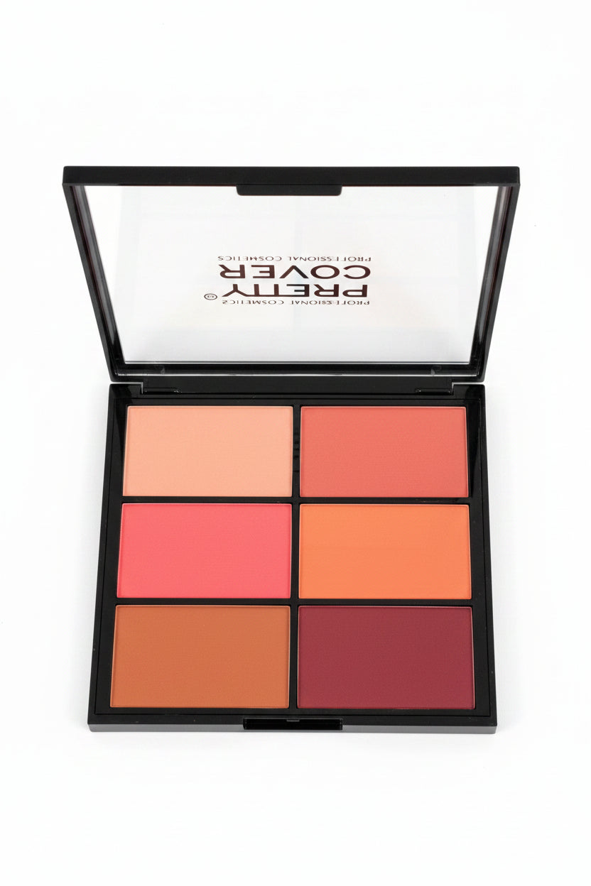 Pretty cover 6-color blush palette