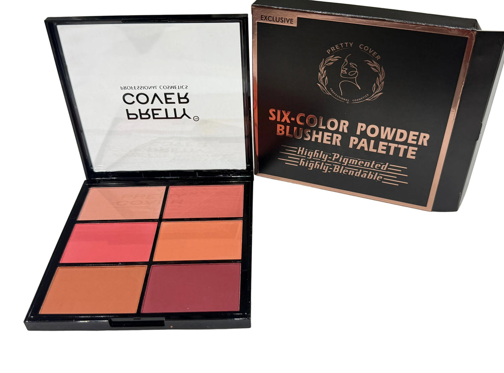 Pretty cover 6-color blush palette