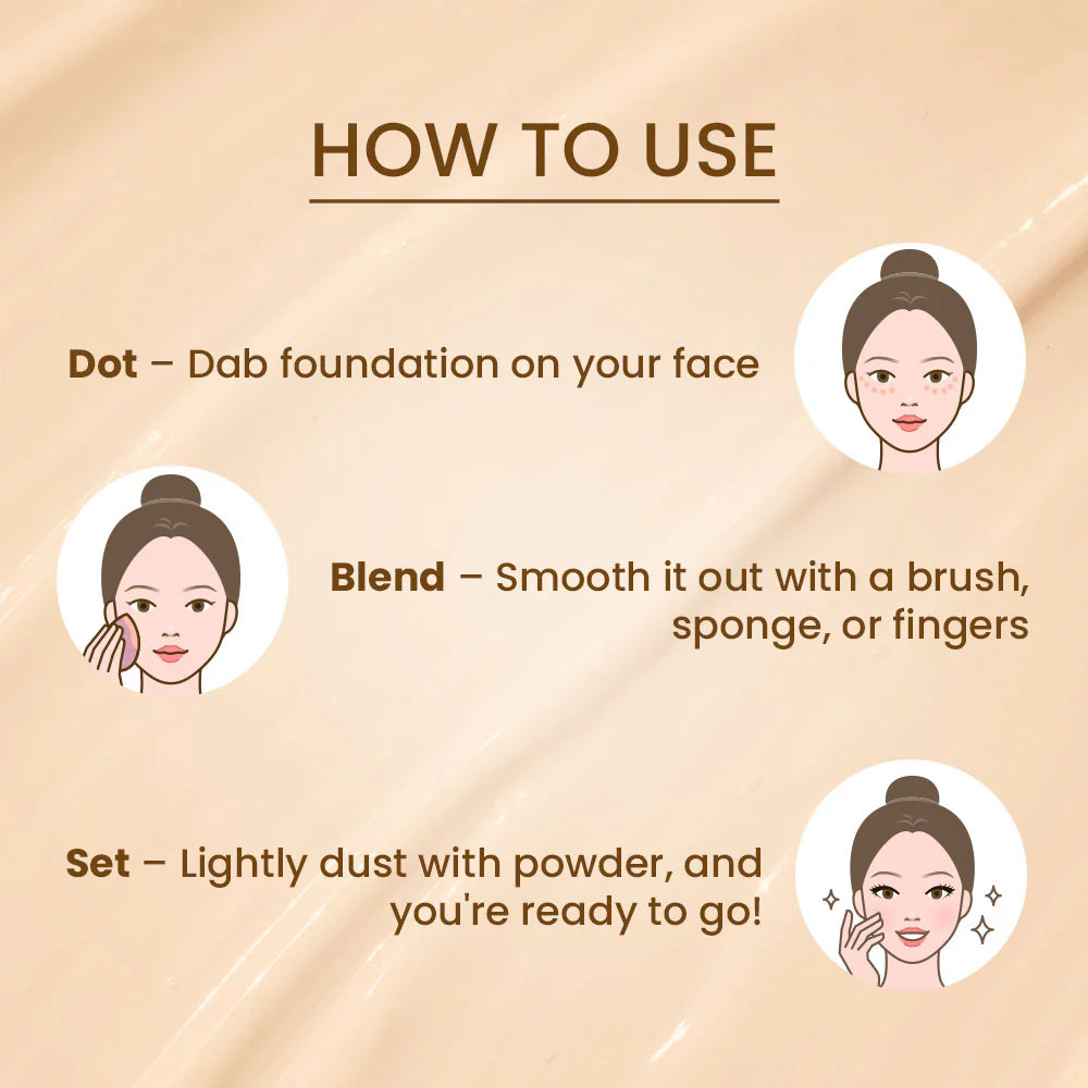 Shopaarel Miracle Skin Foundation in Shade 01 (Ivory)