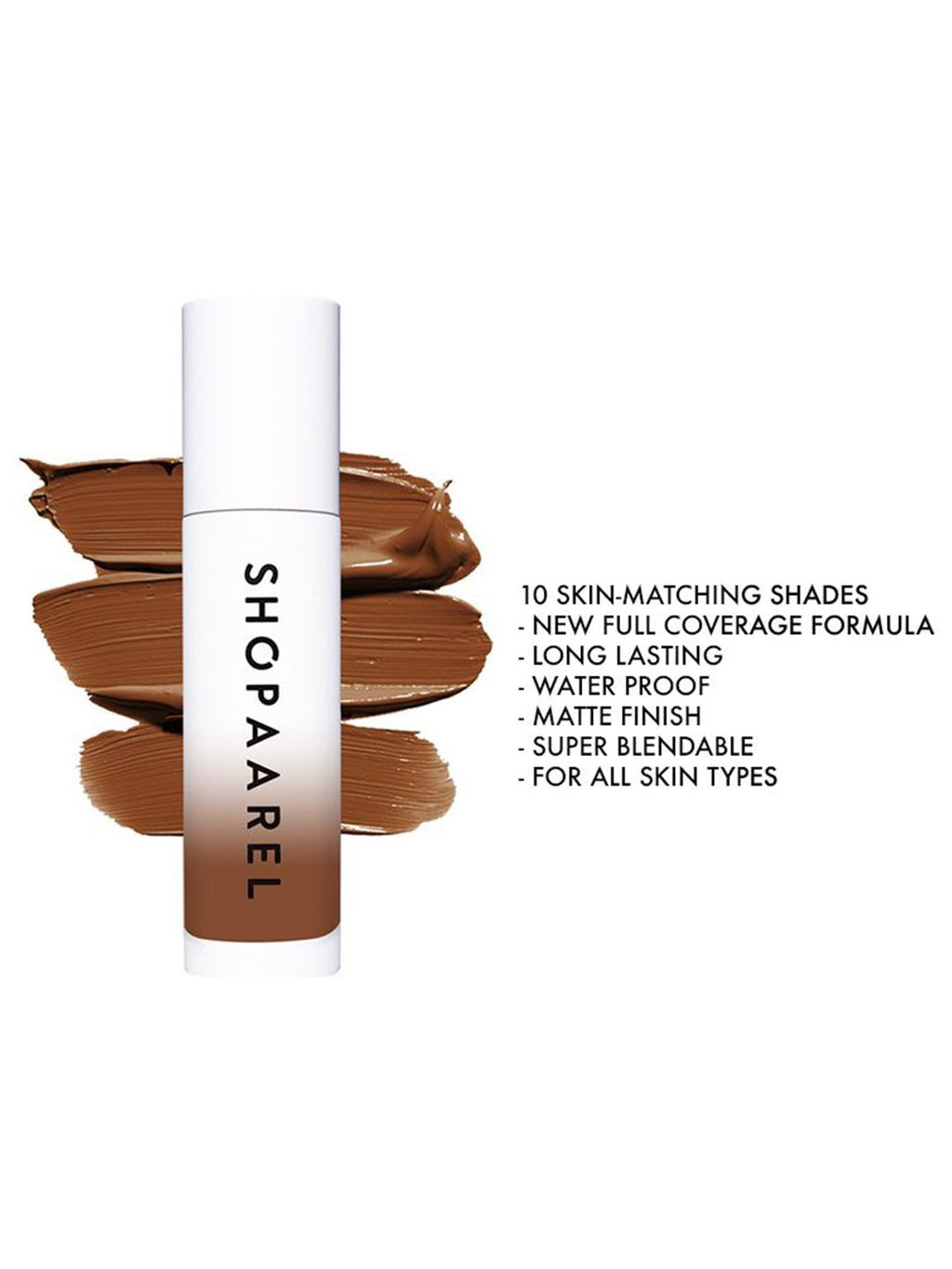 Shopaarel Miracle Skin Foundation in Shade 10 (Deep touch)