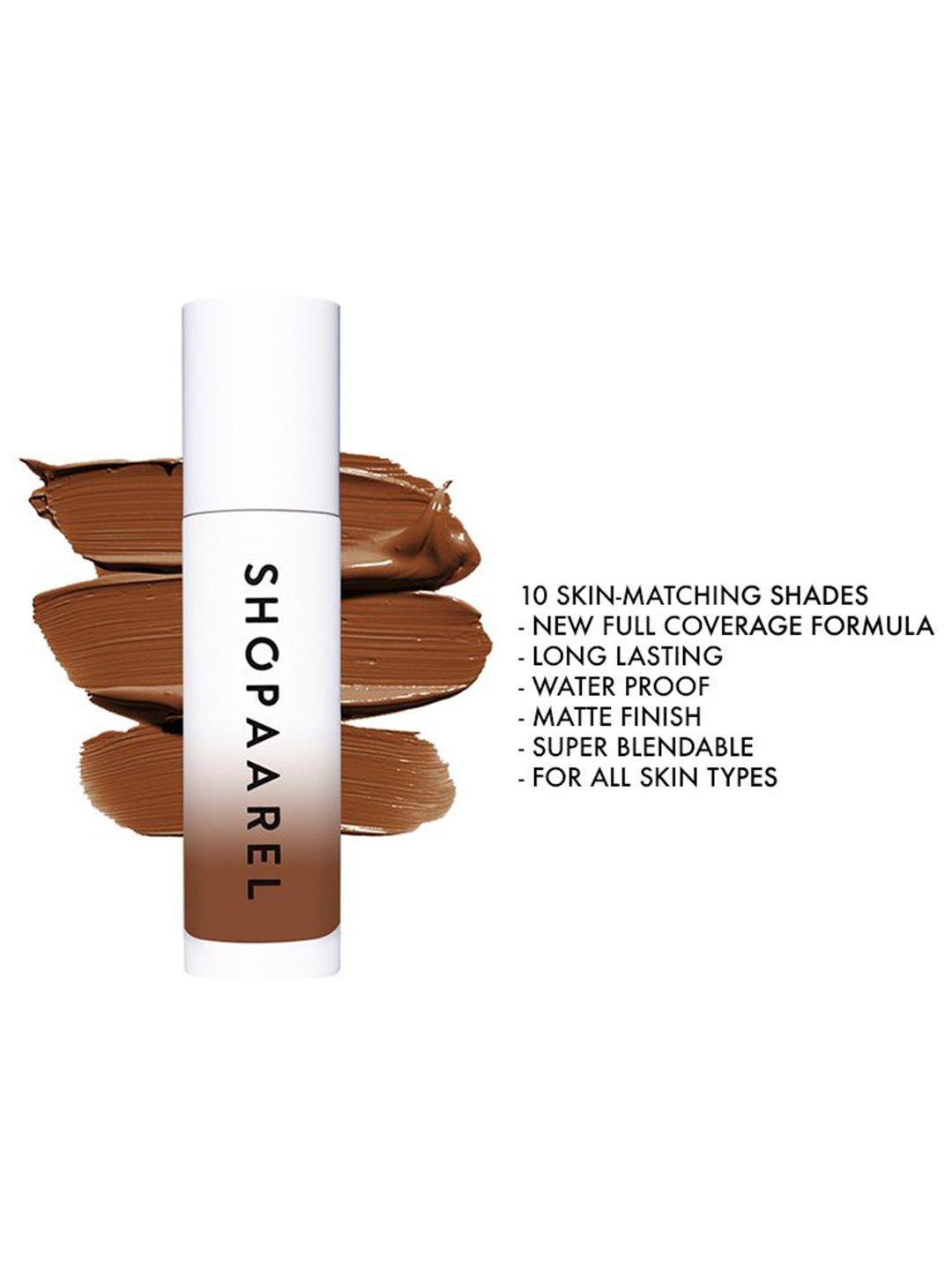 Shopaarel Miracle Skin Foundation in Shade 10 (Deep touch)