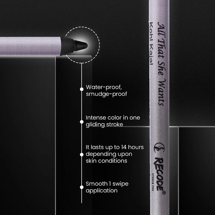Recode Kohl Kajal Pencil (All That She Wants)