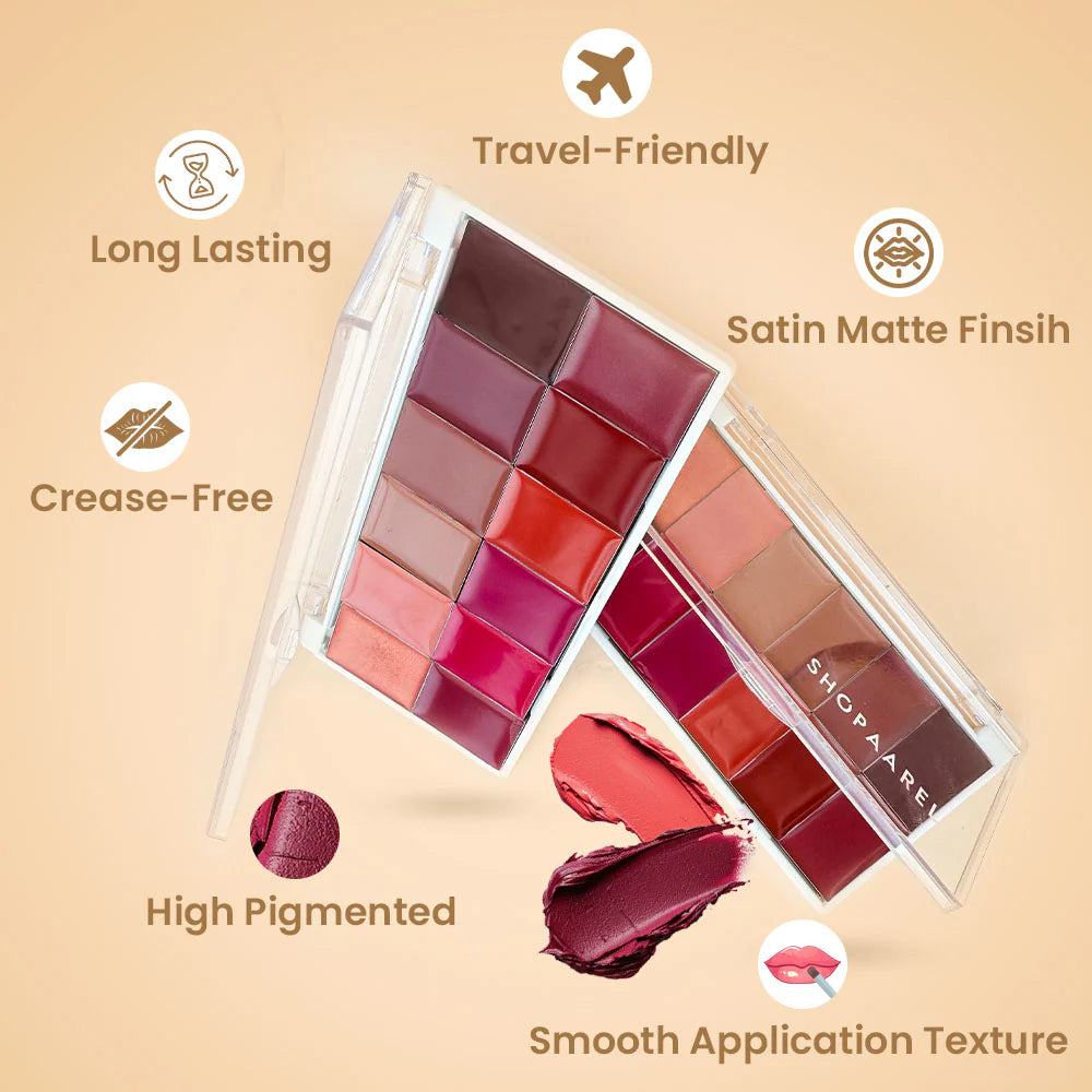 Shopaarel Rich Color Lip Palette